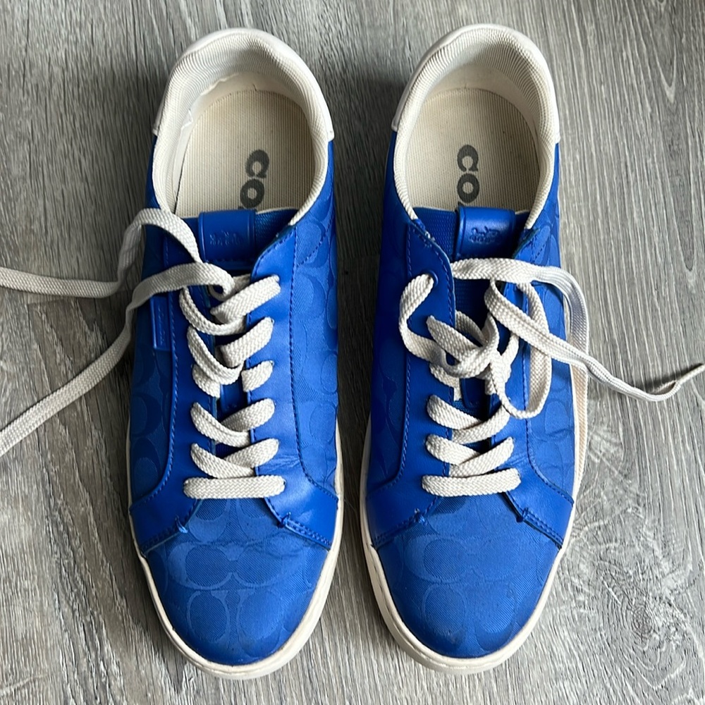 Coach Blue Sneakers with Iconic Design